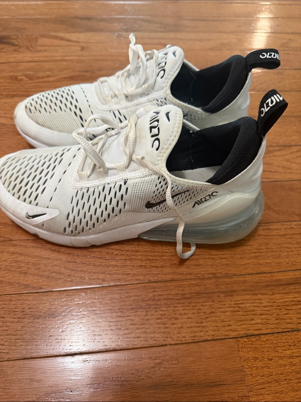 Nike  Air Sneakers in White and Black - Picture 2 of 9